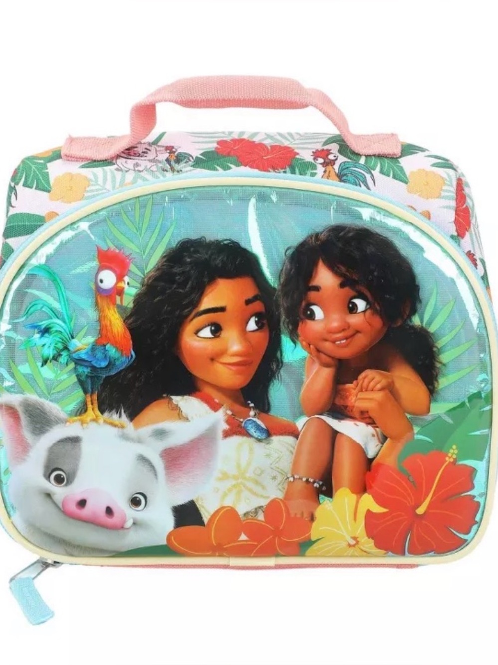 Disney Moana Holographic Lunch Bag - Teal & Pink